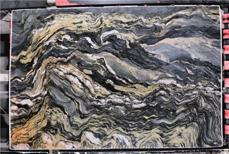 Polished Midnight Fusion Quartzite Explosion Blue