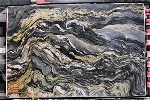 Polished Midnight Fusion Quartzite Explosion Blue