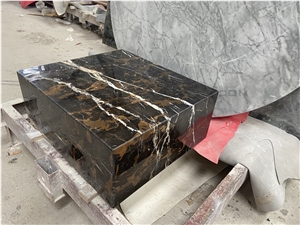 Portoro Gold Marble Coffee Table Stone Furniture