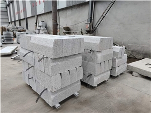 Flamed Sesame White Granite G603 Beveled Kerbs/Curbstone