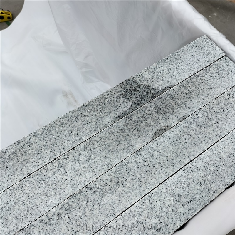 New G603 Sesame White Granite Bush Hammered Pavers