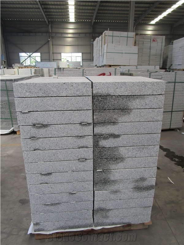 New G603 Sesame White Granite Bush Hammered Pavers