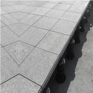 New G603 Sesame White Granite Flamed Paving Stone