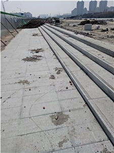 New G603 Sesame White Granite Flamed Paving Stone