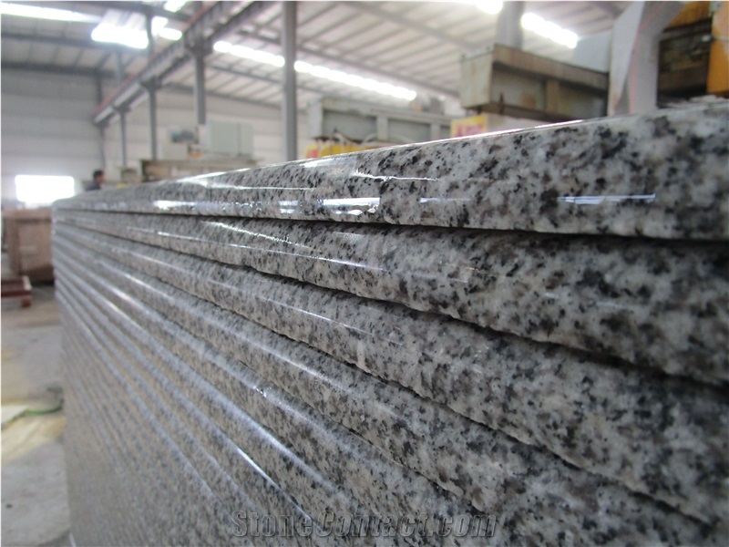 New G603 Sesame White Granite Polished Stone Stair/Steps