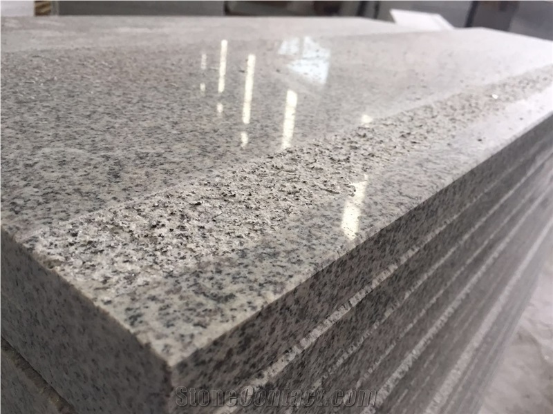New G603 Sesame White Granite Polished Stone Stair/Steps