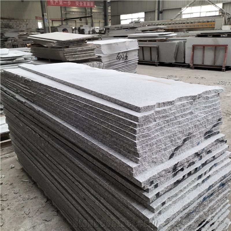 New G603 Sesame White Granite Polished Stone Stair/Steps