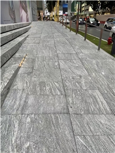 Wholesale Sand Wave Black Granite Flamed Tiles