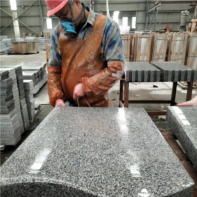 Wuhan Sesame White Granite G603 Headstone, Gravestone