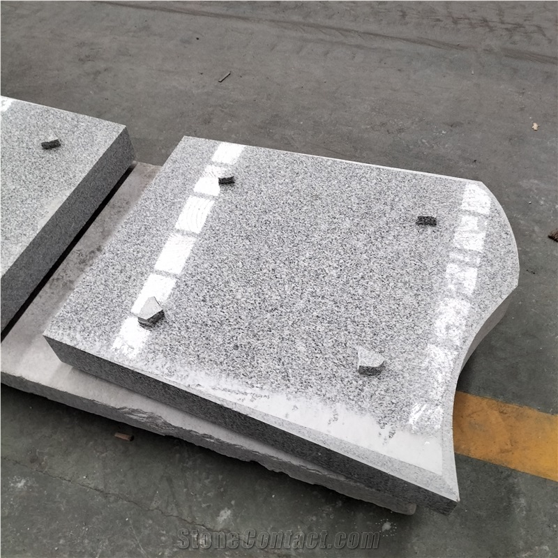 Wuhan Sesame White Granite G603 Headstone, Gravestone