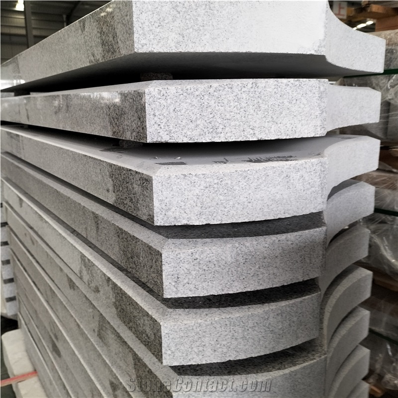 Wuhan Sesame White Granite G603 Headstone, Gravestone