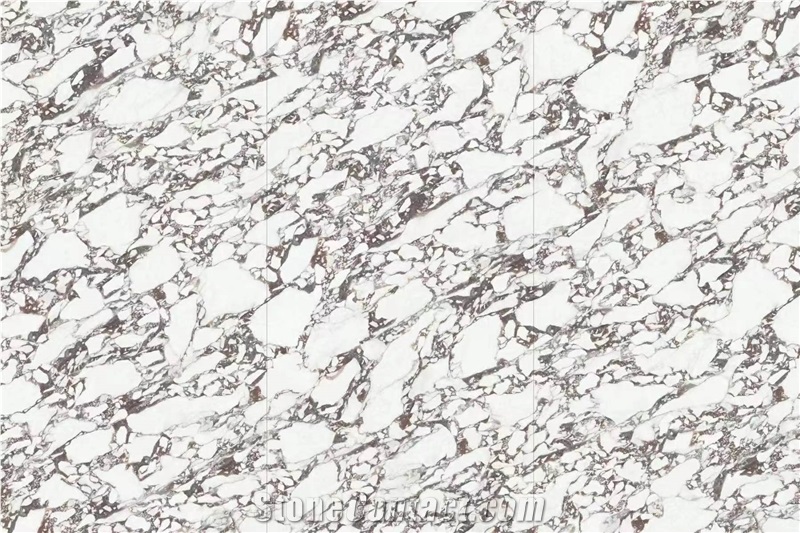 China Sintered Stone Calacatta White Vein Big Polished Slab