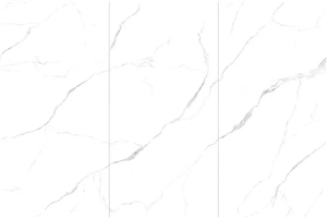 Glacier White Sintered Stone Slab Tile For Wall Background