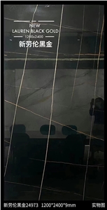 Noir Aziza Black Vein Sintered Stone Polished Slab