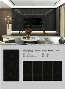 Noir Aziza Black Vein Sintered Stone Polished Slab