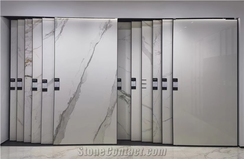Sintered Stone Panda White Vein Big Wall Slab Tile
