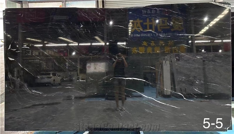 Angola Black Macondo Black Quartzite Big Slab Tile