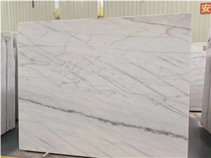 China Guangxi Kwong Sal White Marble Carla Stone Slab Tile