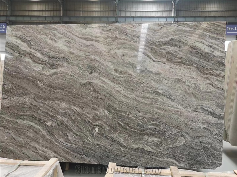 India Aurora Fantasy Fantasy Brown Marble Slab Tile