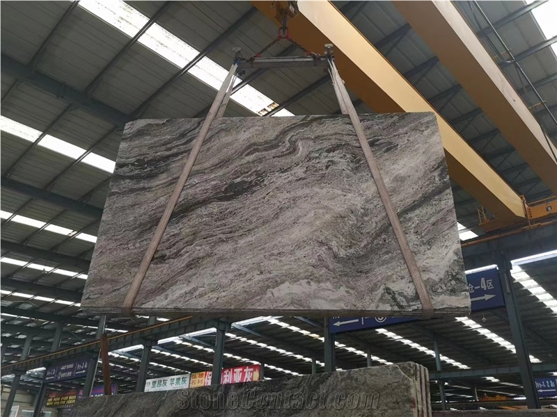 India Aurora Fantasy Fantasy Brown Marble Slab Tile