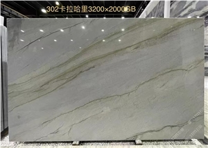 Luce Di Luna Quartzite Blanco Lunar Bookmatched Big Slab