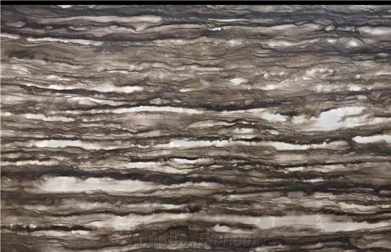 Sequoia Brown Quartzite Bookmatched Slab Tile