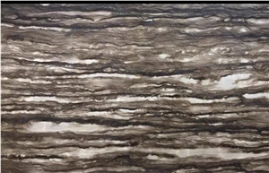 Sequoia Brown Quartzite Bookmatched Slab Tile