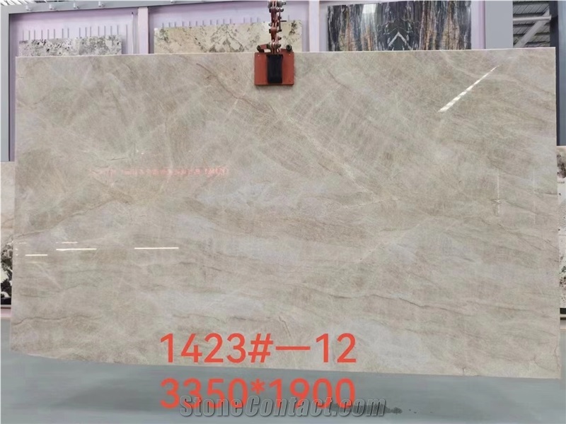 Taj Mahal White Quartzite Slab Home Project Tile