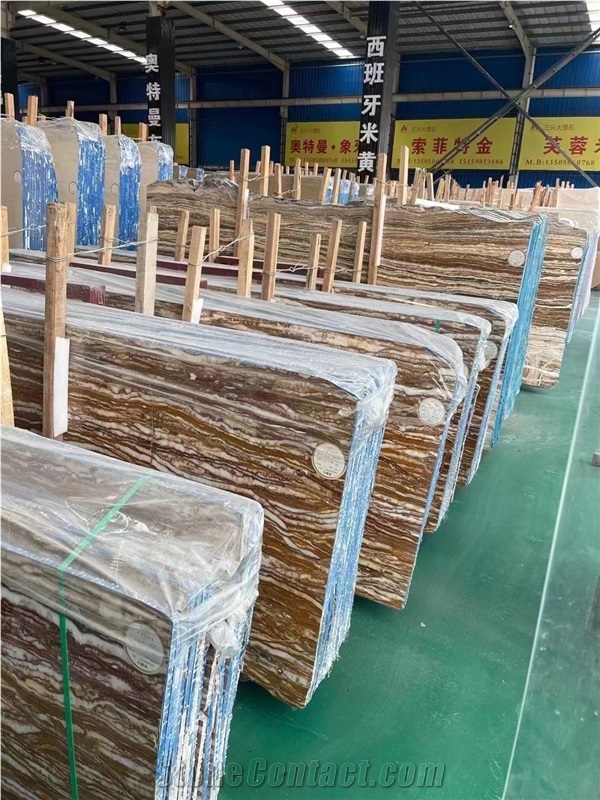 Turkey Traonyx Brown Onice Travertino Tra-Onyx Travertine