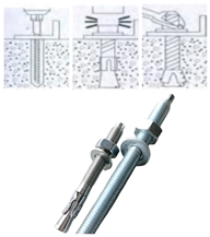 Wedge Anchor/ Cladding Anchor/ Undercut Anchor/ Fixing