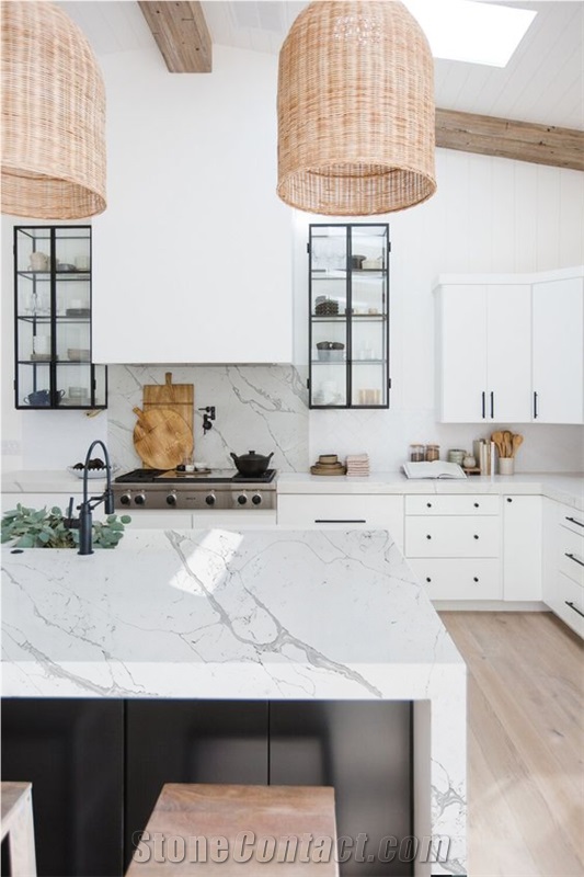 5007 Artificial Quartz White Quartz Countertop