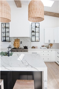 5007 Artificial Quartz White Quartz Countertop