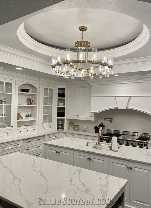 5007 Artificial Quartz White Quartz Countertop