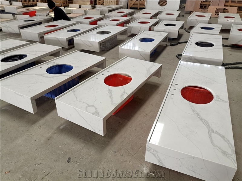 5007 Artificial Quartz White Quartz Countertop
