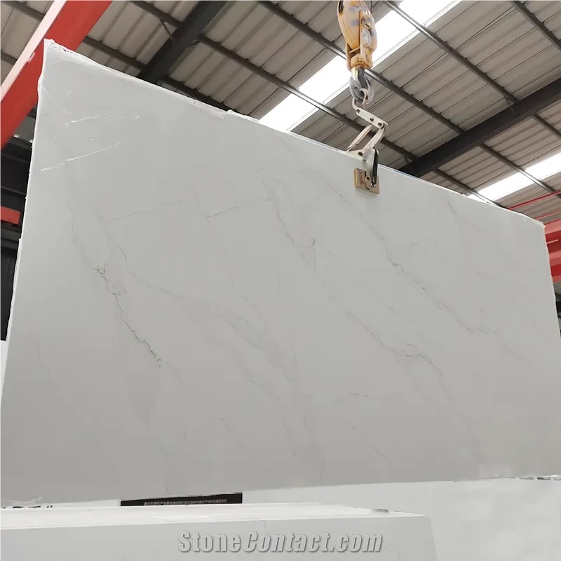 5052 Calacatta Leon Artificial Quartz Slabs