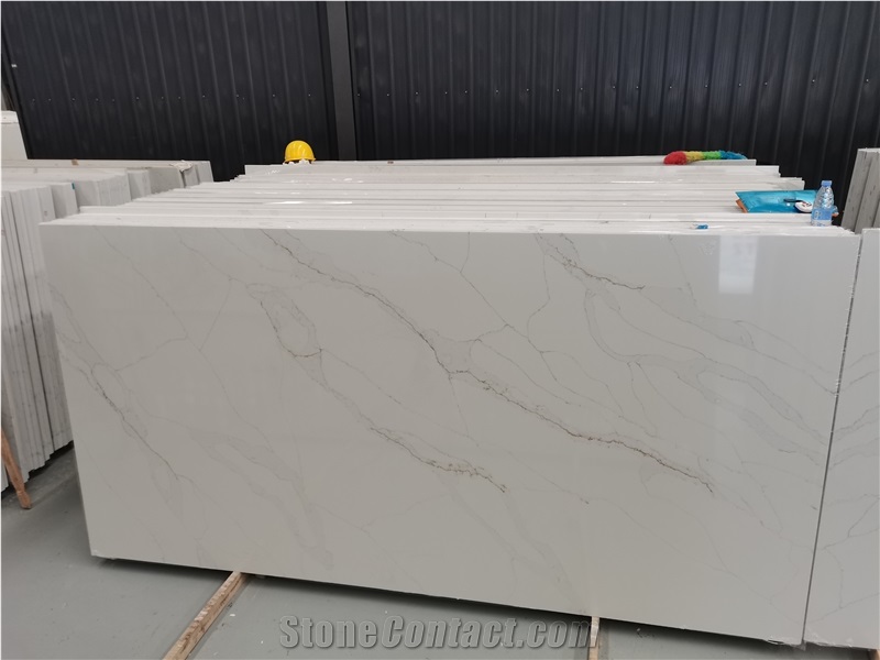 5052 Calacatta Leon Artificial Quartz Slabs