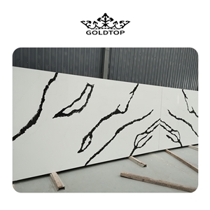 Customize Size Best Quality 5002 Calacatta Prada Quartz Slab