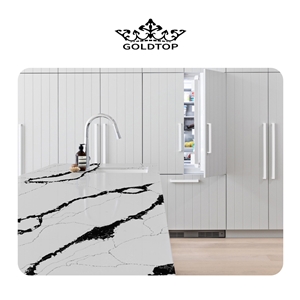 Customize Size Best Quality 5002 Calacatta Prada Quartz Slab