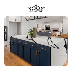 Customize Size Best Quality 5002 Calacatta Prada Quartz Slab