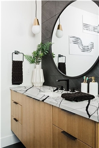Grey Vein 5010 New York Artificial Quartz Countertops