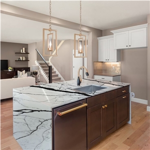 Grey Vein 5010 New York Artificial Quartz Countertops