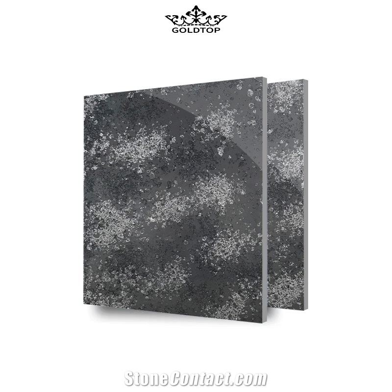Nice Calacatta Quartz 6003 Tropic Grey Tiles Slabs