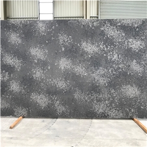 Nice Calacatta Quartz 6003 Tropic Grey Tiles Slabs