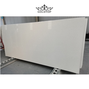 Nice Crystall White 1001 Sparkle White Quartz Slabs