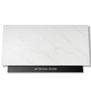 Quarzo 5015 Calacatta White Quartz For Kitchen Countertop
