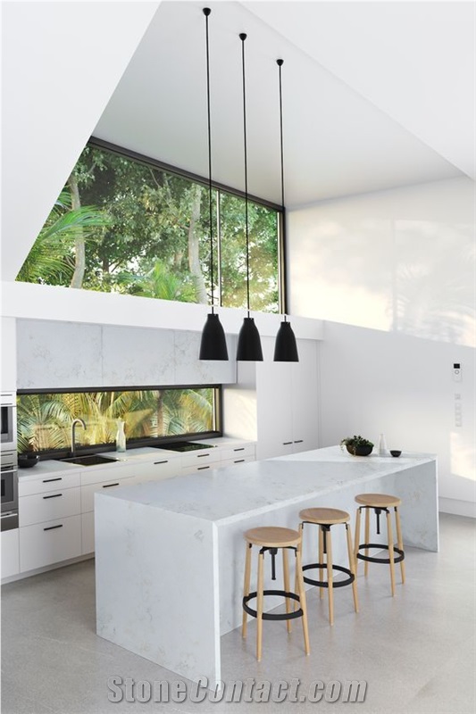 Wholesale Price 5005 Statuario Elisno White Quartz Tops