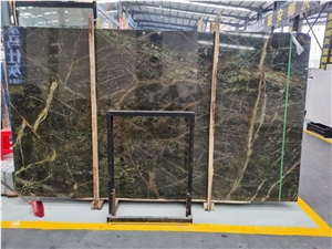 Amazon Style Forest Green Marble Natural Slab