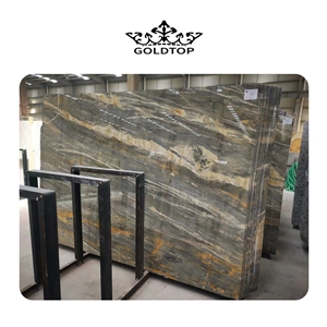 Blue Tempest Quartzite Glossy Saw Cut Natural Quartzite Slabs