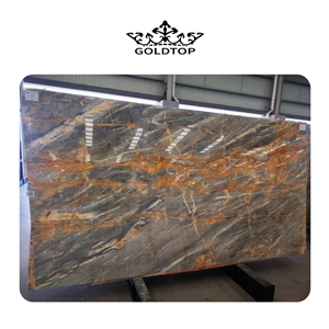 Blue Tempest Quartzite Glossy Saw Cut Natural Quartzite Slabs