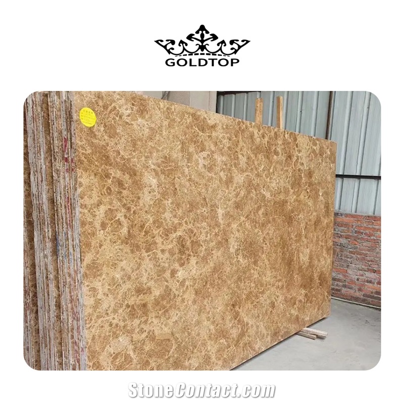 GOLDTOP OEM/ODM Crystal Deep Emperador Marble Slabs